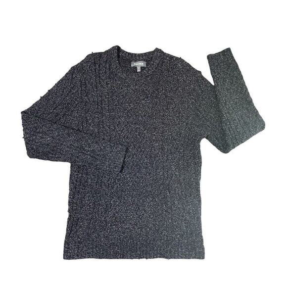 NEW Bonobos Cable Knit Pullover Sweater Navy Blue Medium Men